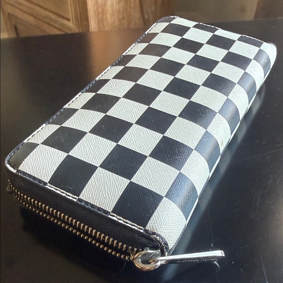 Michael Kors Black and White Checkered Wallet - Picture 5 of 8